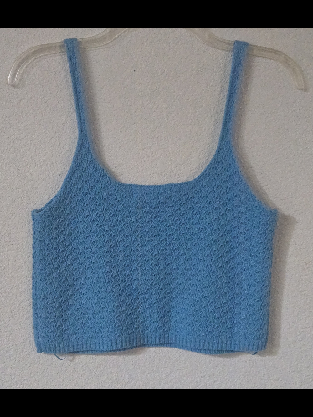 Blue Daisy Knit Crop Top & Skirt Set - Picture 6 of 10